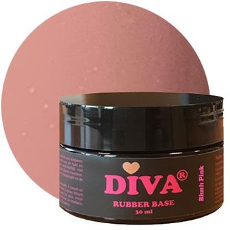 Diva Rubber Base Blush Pink in pot 30ml