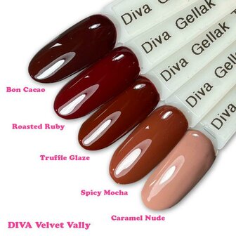 Diva Gelpolish Collectie Velvet Vally incl Glitter