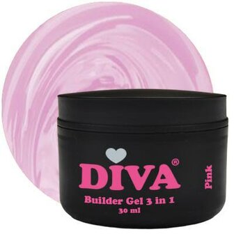 Diva Builder Gel Pink Low Heat 3 in 1 30 ml