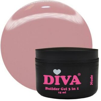 Diva Builder Gel Nude Low Heat 3 in 1 15 ml