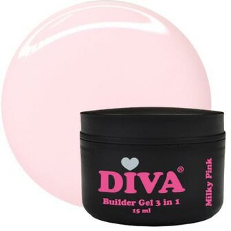 Diva Builder Gel Milky Pink Low Heat 3 in 1 15 ml
