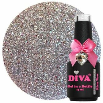 Diva Gel in a Bottle Shimmering Silver Wow