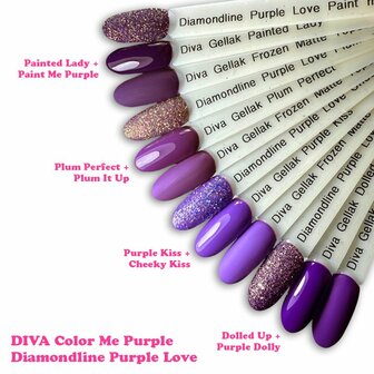 Diva Color me purpel collectie incl glitter 