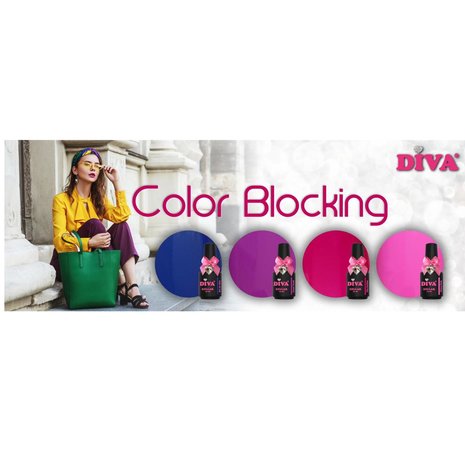 Diva GP Collectie Color Blocking incl glitter 