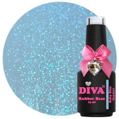 Diva Rubber Crystal Baby Blue 