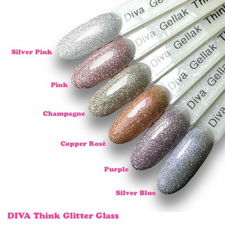 DivaThink Glitter Glass Collection 