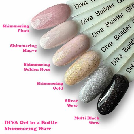 Diva gel in a bottle shimmering Wow collectie + gratis fineliner