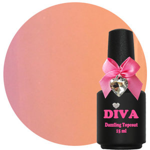 Diva UV Dazzling Topcoat Nude zonder plaklaag 15 ml - The 
